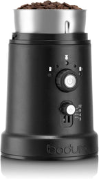 Bodum Bistro Electric Coffee Blade Grinder, Adjustable, 5 Grind Settings, 3 Ounces, Black