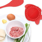 SUPVOX Dumplings Making Molds Set 4pcs Red Dumpling Skin Makers Manual Kitchen Gadget Easy Dough Wrappers Press Tool for Family Cooking