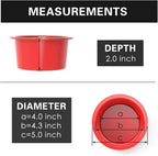 SILIVO 4 Inch Cake Pan (6 Pack) - Silicone Mini Smash Cake Pans, Nonstick Small Cake Pans for Smash Cake,Muffin and Egg Bites