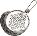 SOLUSTRE Vegetable Grater Multi-Functional Food Scraper Tool Stainless Steel Jelly Scraper for Kitchen Use with Hanging Hole Lightweight and Portable 6.10X3.85X1.73 Inches