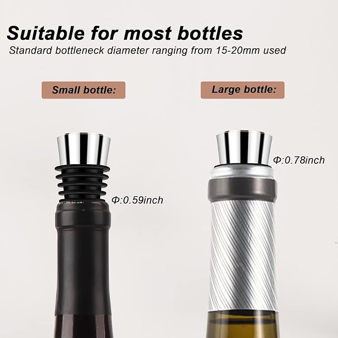 Wine Stopper, Reusable Decorative Bottle Stoppers for Kitchen, Bar, Gifts, Holiday Party, Wedding (50 Pack)