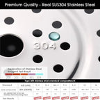 DS. DISTINCTIVE STYLE Steamer Rack 10.1 Inch 304 Stainless Steel Steaming Rack Steam Tray with Removable Legs for Steaming Crab, Tamale Cookware Instant Pressure Cooker Multi-functional Steamer Basket (Silver - 25.6 cm)