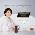 1Zpresso K-Ultra Manual Coffee Grinder Silver with Carrying Case, Assembly Consistency Grind Stainless Steel Conical Burr, Foldable Handle, Numerical External Adjustable Setting, All-Round Grinder