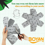 BOYAN Pot and Pan Protectors, Larger & Thicker Felt Pot Protectors for Stacking, Set of 12 & 3 Different Sizes, Cookware Accessories, Pan Separators for Stacking Skillet Ceramic Glassware
