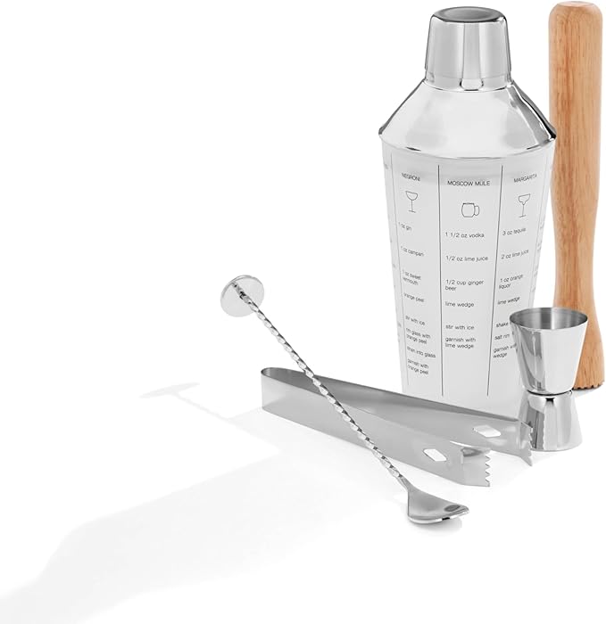 Cambridge E9270GS1CBBM 5-Piece Mixology Shaker Tool Set