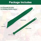 Catcan 4 PCS Canning Tools and Equipment Include 2 Pack Canning Magnetic Lid Lifter with 2 Pack Canning Bubble Popper Heat Resistant Home Easy Canning Kits (Green)