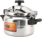 Asixxsix Asixxsix Aluminum Pressure Cooker, Explosion Proof Large Capacity Pressure Canner, Stovetop Cooker with Compound Bottom Easy Open Close for Gas Electric Flat Top Stoves (9L) (9L)