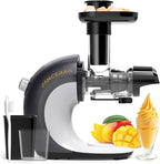 Frozen Fruit Sorbet Maker - Soft Ice Cream Maker for Healthy Vegetarian and Dairy Free Snacks, Easy to Clean