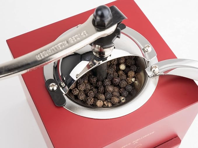 Peugeot Olivier Roellinger 5.25 Inch Pepper Mill, Chili Red