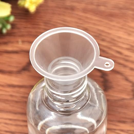 10 Pcs Plastic Mini Funnels for Bottle Filling, for Perfume Oil Small Samples Practical Specialty Tools and Gadgets Funnels Specialty Tools and Gadgets（Transparent）