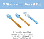 Handstand Kitchen Bluey Silicone Baking Utensil Set with 9" Spoon, 8.75" Spatula and 8.5" Whisk