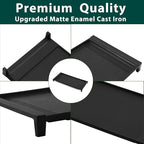 WB31X24738 WB31X49806 Griddle Replacement Parts for GE Gas Stove Top Cast Iron Appliance Griddles 19.5’’ x 9’’ Range Cooktop Griddles Pan JGBS66REKSS JGBS66REK3SS 30In Center Griddle Plate 1 Pcs
