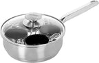 Demeyere Resto 18/10 Stainless Steel Stovetop Egg Poacher Set, 4 Removable Cups, Induction Compatible, Dishwasher Safe (Ceramic, Stainless)