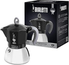 Bialetti - Moka Induction, Moka Pot, Suitable for all Types of Hobs, 6 Cups Espresso (9.4 Oz Espresso), 280 ml, Black