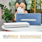 WishDeco Serving Platters Set of 3, Large Serving Trays 14 inch, White Serving Plates, Ceramic Rectangle Plate, Long Platter for Cake, Sushi, Steak, Dessert, Buffet