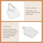Bilillo 40PCS Adhesive Plate Hangers for the Wall, Invisible Heavy Duty Plate Holders with Wall Hooks & Storage Box, Strong Sticky Hangers for Plates, Frames & Wall Art