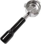 54mm Bottomless Portafilter for Breville Barista Express/Pro/Touch/Bambino18-21g Precision Basket, Stainless Steel 304 Filter Basket,Naked Portafilter for Espresso Extraction(54mm Black)