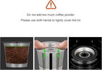 2 Pack Reusable Pods Compatible with Ninja Dual Brew Coffee Maker, Stainless Steel Permanent K Cups Filters for Ninja CFP101 & Ninja PB051 Coffee Maker