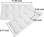OCPO KITCHEN Mango Silicone Mold for Baking Mousse Cake, Fruit French Dessert, Pastry, Chocolate, Ice Cream, Cake Decoration Mold, 3D Mango Shape (10-Cavity)