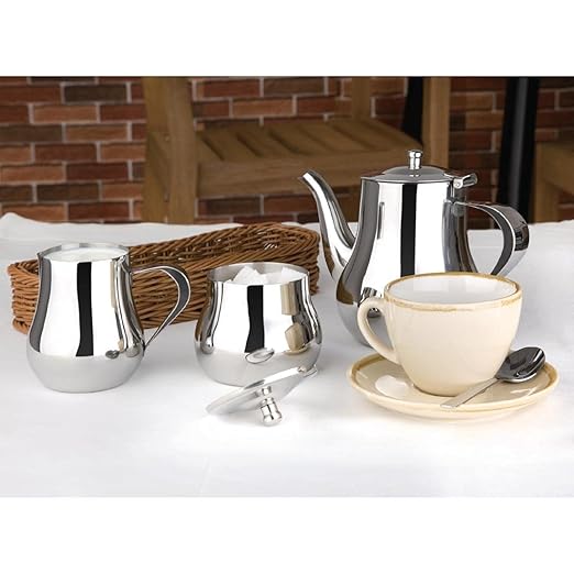Olympia Arabian Coffee Pot 700ml/ 24oz Capacity Stainless Steel Coffee Pot.