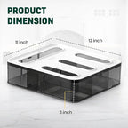 HIMUS Food Storage Bag Organizer - 4 in 1 Plastic Baggie Organizer for Drawer | Compatible with Sandwich, Snack, Gallon, Quart & Slider | Plastic Bag Organizers Kitchen Storage| Wall & Drawer Mount