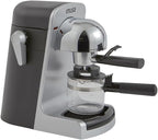 IMUSA 4cup Electric Bistro Espresso Cappuccino Maker, Silver