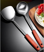 Kitchen Utensils Set，Cooking Utensils Kitchen Tools 4 Pieces Spoons for Cooking Spatulas Cooking Utensils Sets Stainless Steel Spatulas Spoons Gadgets