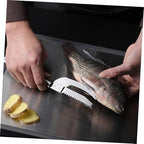 2pcs Fish Remover Set Stainless Steel Handle Multi-Use Fish Scaler and Belly Opener Tool for Kitchen Reusable Gadget