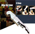 Professional Waiter Corkscrew Wine Openers Set(2PCS), Heavy Duty Stainless Steel Hinges Wine Key for Restaurant Waiters, Sommelier, Bartenders
