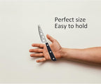 Cheese Knife, MATTSTONE HILL 4 Inch All Purpose Cheese Knife - Soft & Semi Hard Cheese Knives, Premium Stainless Steel, Triple Rivet Handle