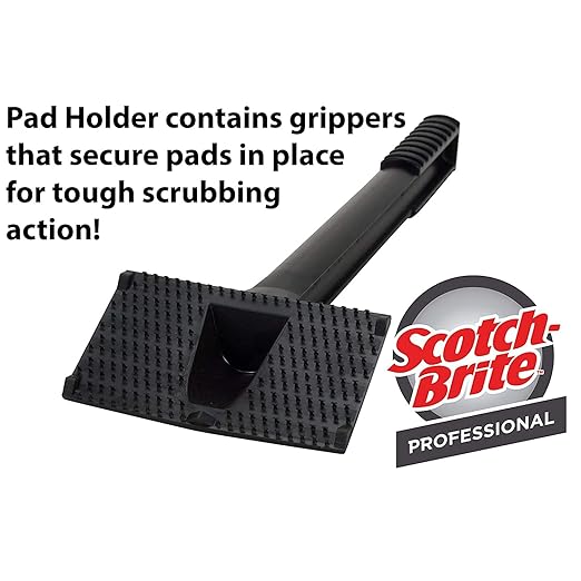 3M Scotch-Brite Griddle Cleaning, Quick Clean Heavy Duty Scour Pad, 4 in x 5.25 in, 6 Pads/Pack, For Baked On Food and Cooking Oils, Use on Hot or Cool Griddle