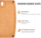 Large Cutting Boards for Kitchen Dishwasher - XL Cutting Board Set Double-Sided with Non-Slip Feet and Juice Groove Composite Chopping Board Knife Friendly Cut Meat, Fruit,Vegetable