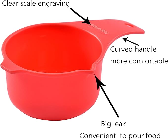 DOTINGHUX Measuring Cups Set of 7, Assorted Colors