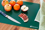 Restaurantware RW Base 18 Inch x 12 Inch Flexible Cutting Boards 1 Includes 4 Mats Cutting Mats For Cooking - Dishwasher-Safe Assorted Colors Plastic Cutting Board Set For Kitchen