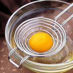Silver Egg Separator, Yolk White Separator Tool, Food Grade Stainless Steel Egg Divider Egg Sieve Egg Extractor, Kitchen Gadget Cooking Baking Tool, Dishwasher Safe Specialty Tools