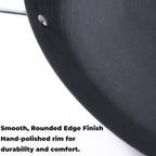 16 Inch Cast Iron Comal Redondo para Tortillas Grande – Large Round Heavy-Duty Griddle Pan with Dual Handles for Mexican Cooking, Quesadillas, Tlayudas, and Outdoor Grill Use