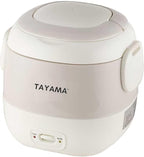 Tayama 1.5 Cup Portable Mini Rice Cooker, White (TMRC-03R)