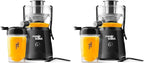 Magic Bullet® Mini Juicer,Countertop Space-Saving,2" Feed Chute for Fruits and Vegetables,400W,16oz Cup,Compact Design,Black,MBJ50100AK,(Pack of 2)