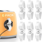 Daisyhome Cord Organizer for Kitchen Appliances-6 Pack, Appliance Cord Organizer Stick on, Small Kitchen Appliances Cord Keeper, Adhesive Cord Holder, Cord Winder for Pressure Cooker, Stand Mixer...