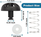 Showingo Coffee Replacement Brew Basket Spring Loaded Stopper Kits Compatible with Mr. Coffee 112435-000-000 185774-000-000 Hamilton 990117900 990237500 Coffee Machine Accessory（2 packs)