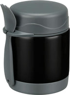 Howeemo 10oz Soup Thermo for Hot Food Kids,Lunch Kids Jar with Spoon Insulated Containers,Leak Proof Stainless Steel Wide Mouth Lunch School(Black)