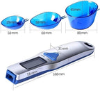 3T6B Grams Digital Kitchen Measuring Spoon,Three Different Specifications Food Scale Spoon with Scale Design, Weight from 0.1 Grams to 500 Grams Support Unit g/oz/gn/ct (with 2 AAA Batteries)