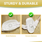 Colander Bowl Set of 2, Nesting Large Capacity Plastic Food Strainer for Pasta, Vegetables and Fruits Washing Draining Basket, Space Saving, BPA Free