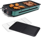 Indoor Grill Smokeless, 1700W Electric Grill Inside House for Kitchen Table, Apartment, Compact Korean BBQ Grill with Non-Stick Cooking Removable Griddle Plate, 7 Temperature Control, Dishwasher Safe