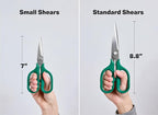 Misen Heavy Duty Kitchen Shears - Comfortable Ambidextrous Scissors for Meat, Poultry, Herbs & More - Easy to Clean - German Stainless Steel - Large | Green