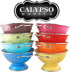Reston Lloyd Calypso Basics Powder Coated Enameled Colander, 3-Quart, Turquoise