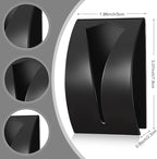 Boao 4 Pcs Self Adhesive Towel Hook Holder Grabber Stainless Steel Kitchen Dish Towel Hook Wall Mount Non Drilling Hangers Rack Hand Tea Holders for Bathroom Accesories Kitchen Gadgets(Black, White)