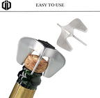 Imbibe & Indulge - Champagne Opener Tool - Portable Stainless Steel Corkscrew, Easy Twist Design, Non-Slip Grip, Durable Bottle Opening Tool - Wine and Champagne Bottle Opener, Champagne Cork Remover