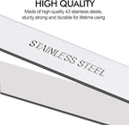 ZAUGONTW Fish Bone Tweezers, Professional Stainless Steel Flat and Slant Pliers Set for Kitchen Salmon Trout, 2 SET