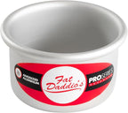 Fat Daddio's PCC-32SET Anodized Aluminum Round Cheesecake Pan with Removable Bottom, 3 x 2 inch, Set of 2